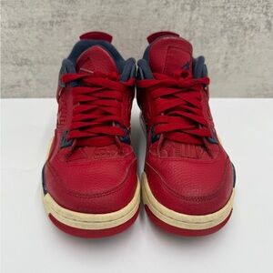 Air Jordan 4 Retro Red Navy Boys Youth Size 4.5Y